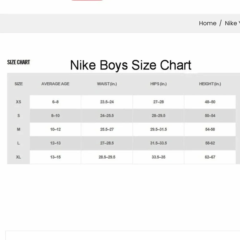 Nike NWT Black Performance Sweat Shorts Boys S